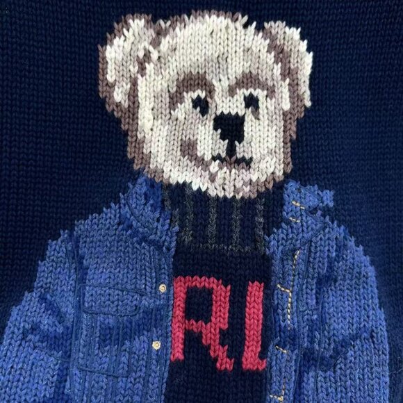 Polo by Ralph Lauren Black Bear Crewneck Sweater - Picture 4 of 5